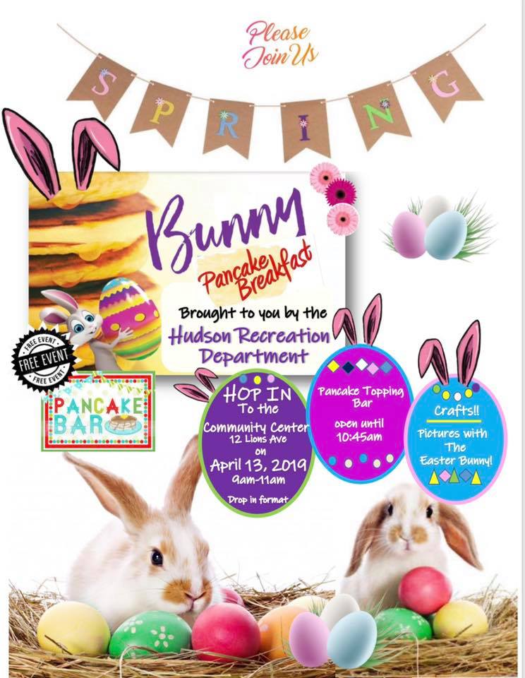 Bunny Pancake Breakfast Hudson New Hampshire