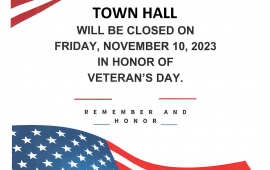 Town Hall Closed Veterans Day 2023