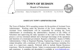 Assistant Town Administrator Ad