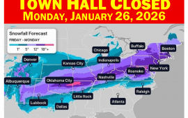 winter storm map photo