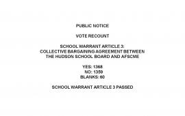 School Board Recount