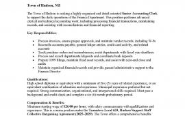 sr accounting clerk