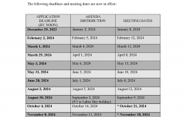 2022 Meeting and Deadline Dates