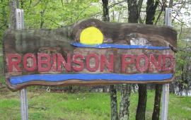 Robinson Pond sign