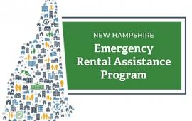Outline of the State of NH with the working New Hampshire Emergency Rental Assistance Program