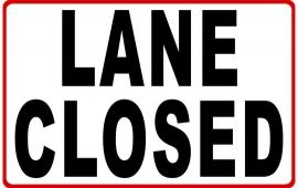 lane closed