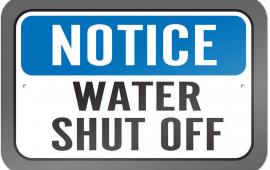 WATER SHUT OFF NOTICE