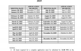 2025 Application dates and deadlines