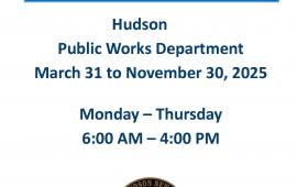 DPW Summer Hours 