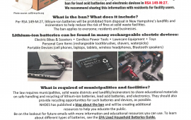 Lithium battery recycle poster