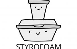 styrofoam image drawn