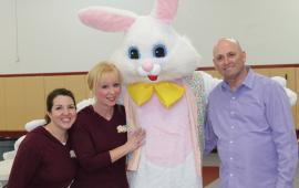 Recreation staff & easter bunny