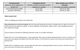 Drinking Water Notice