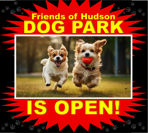 dog park is open sign