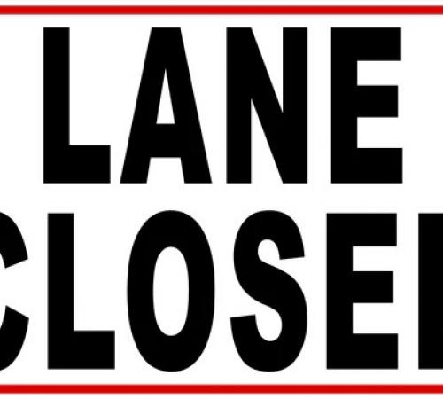 lane closed