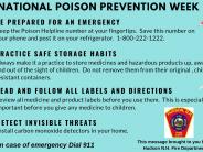 Poison Prevention - tips to help prevent.