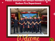 Pictured L to R - FF LaBarge, FF Daughen, FF Partridge, FF Senior, FF Berube & FF Chassé.