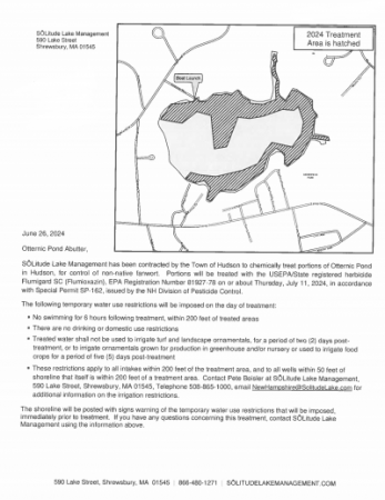 otternic pond treatment flyer