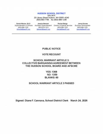 School Board Recount