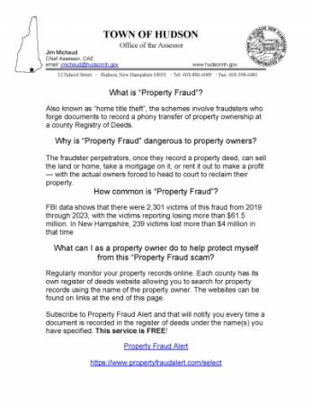 Property Fraud Alert