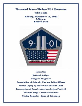 Hudson 9/11 Observance