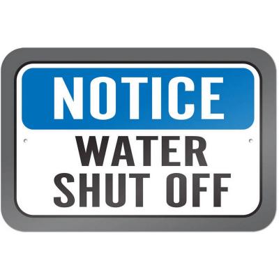 WATER SHUT OFF NOTICE