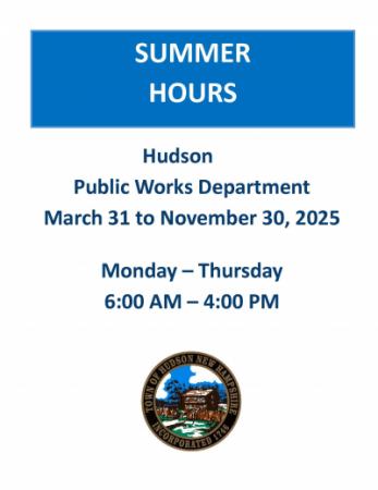 DPW Summer Hours 