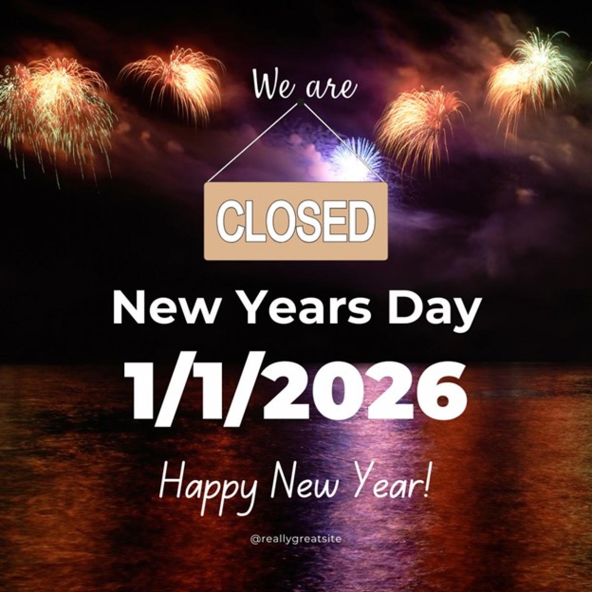 closed New years day