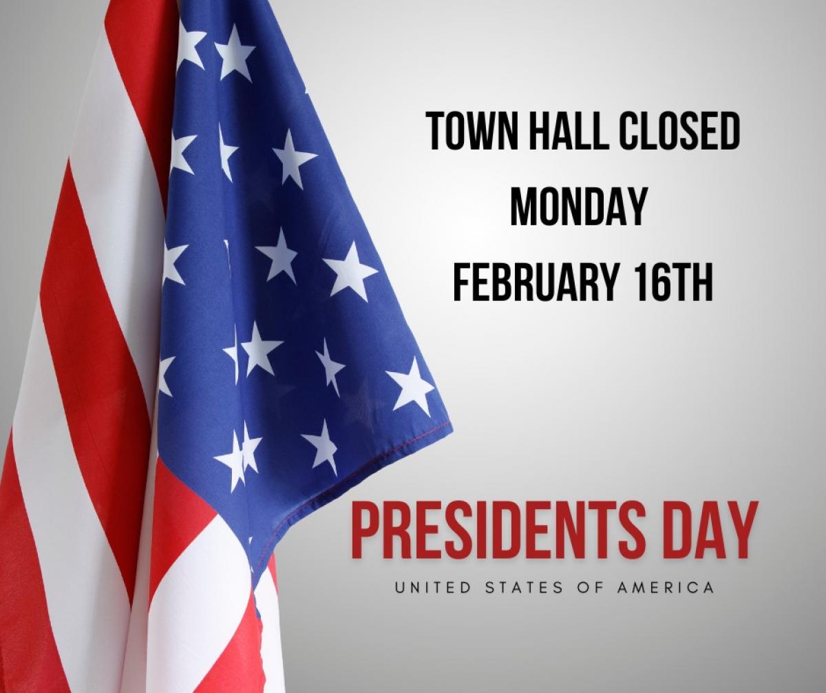 Closed Presidents day