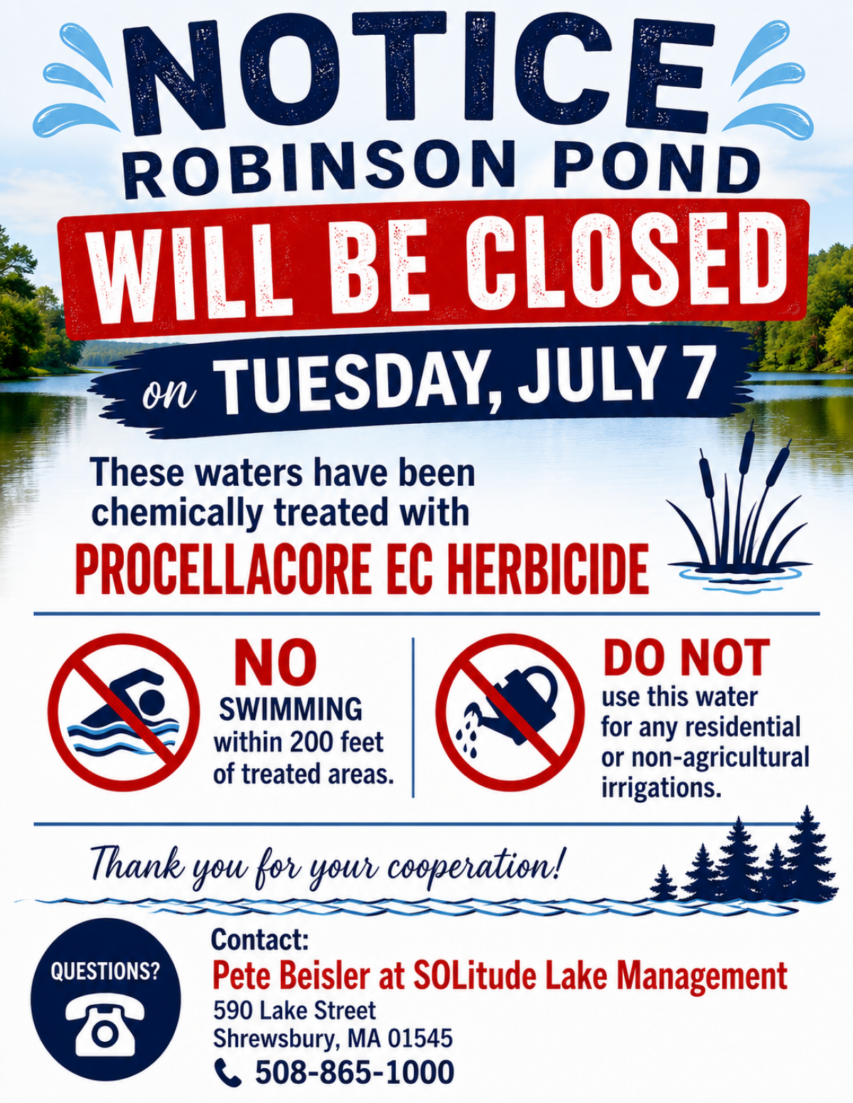 Robinson Pond Beach