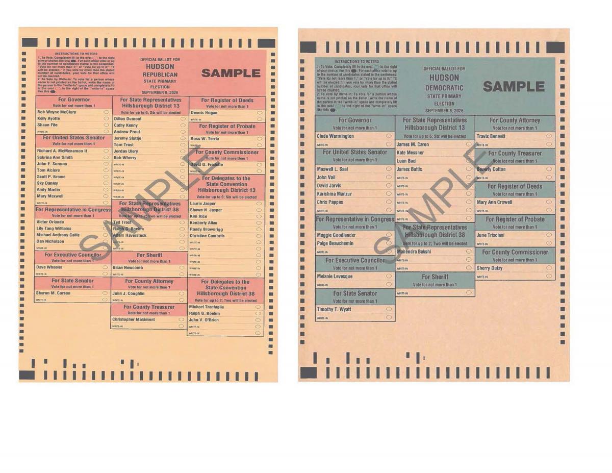 Combined Sample Ballot