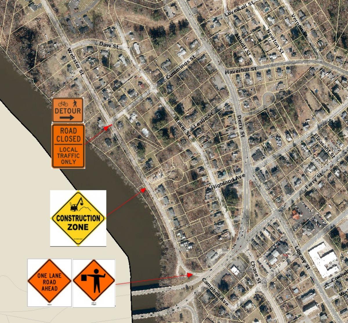 Webster Street Detour