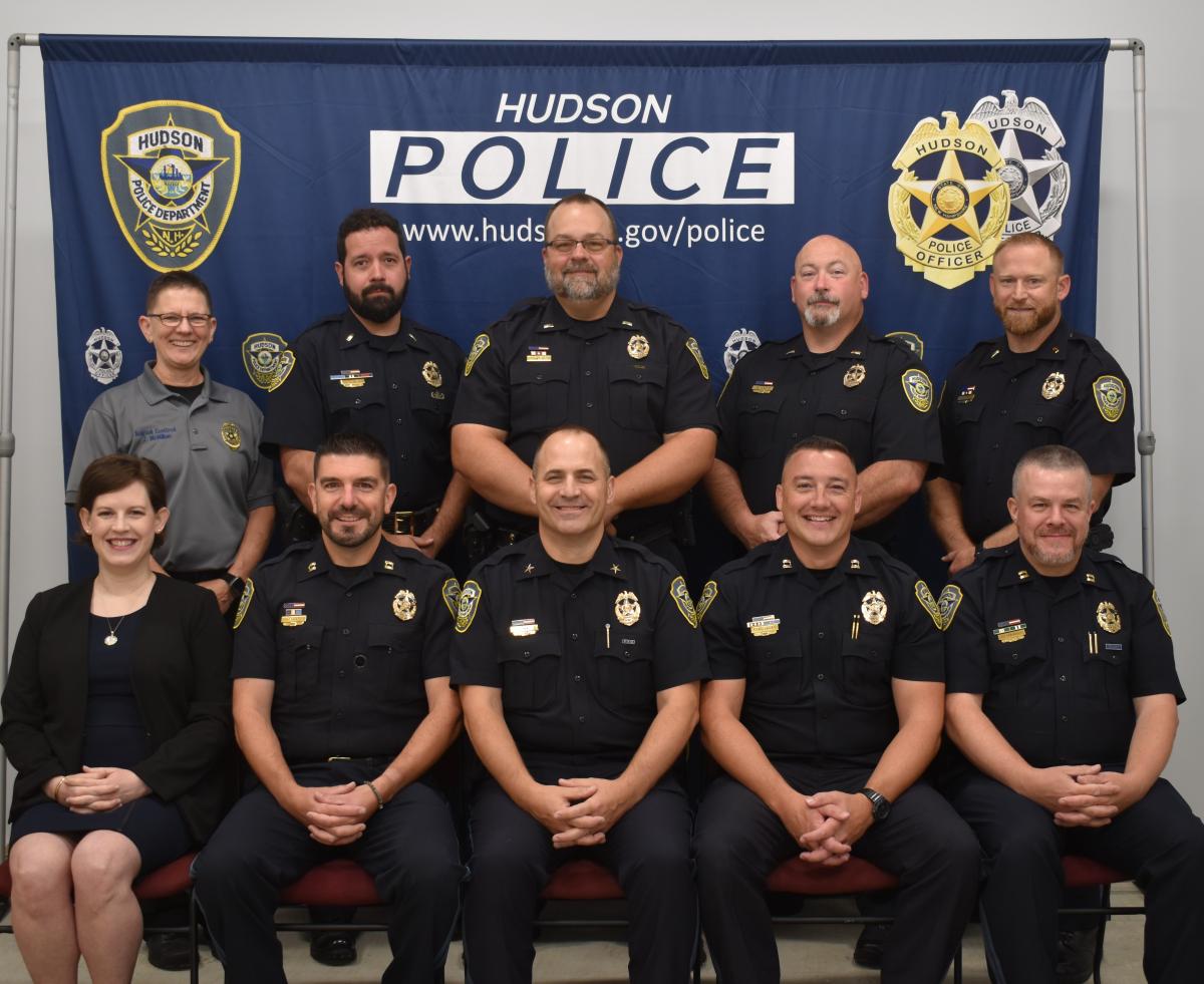 Hudson Police Department Command Staff July 2023