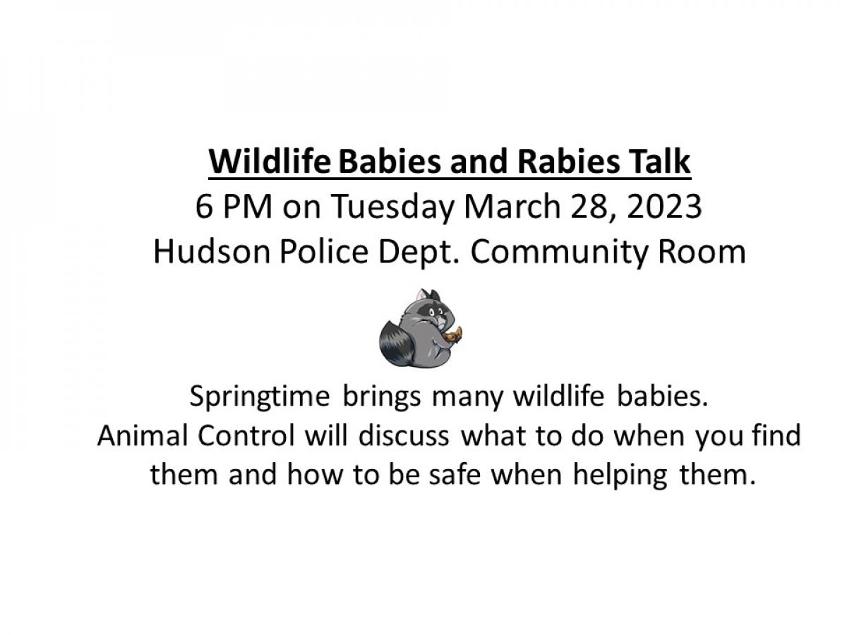 HPD Animal Control Wildlife Talk 3/28/23