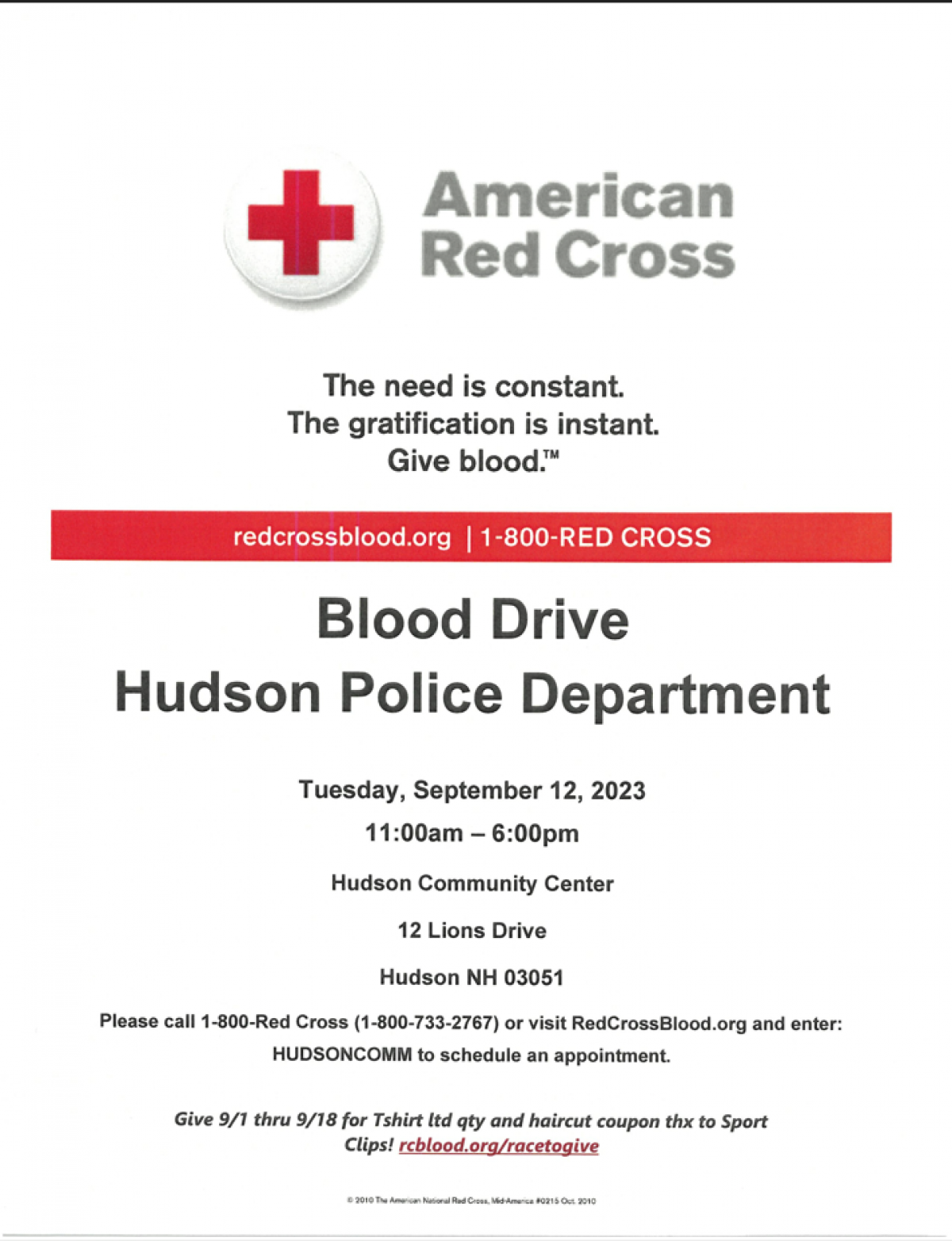 HPD Blood Drive