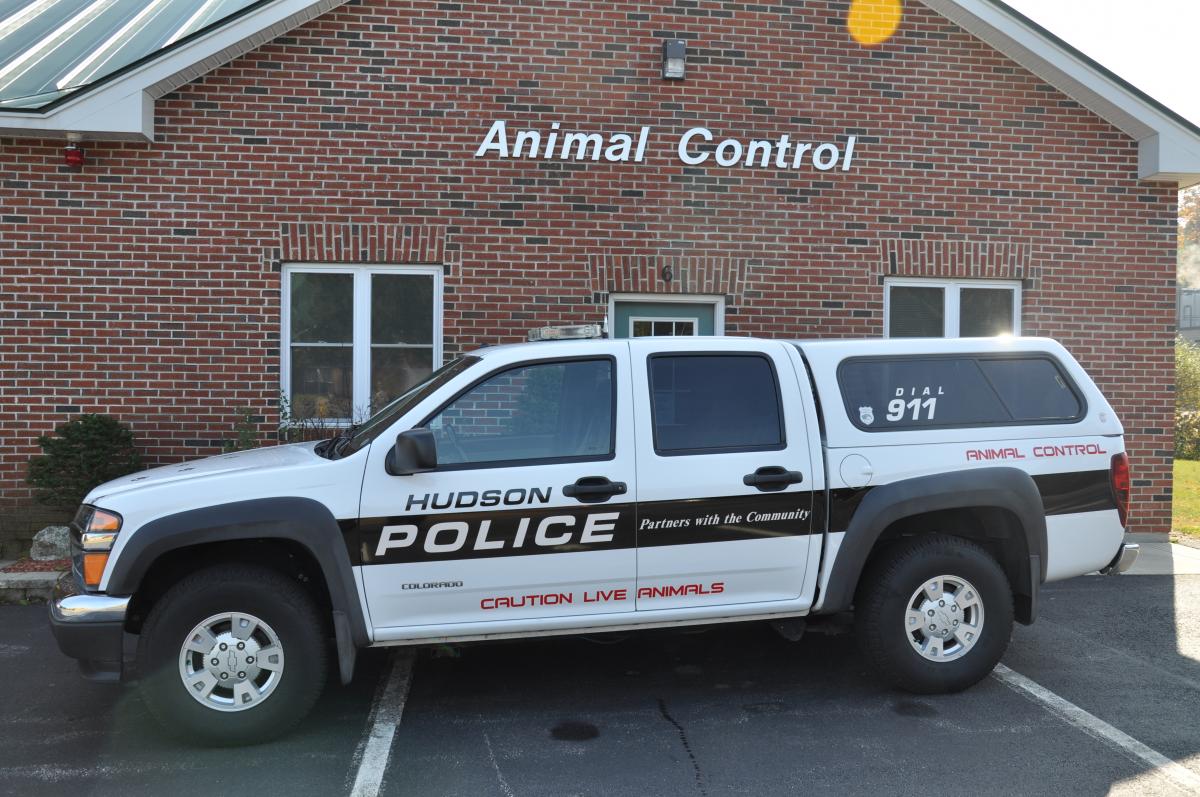 Animal Control Truck infront of Animal Control Building on Constitution Drive